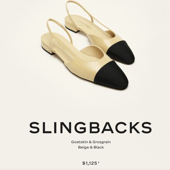 CHANEL Tan and Black Flats (with receipt, box + dust bags) - Picture 1 of 6